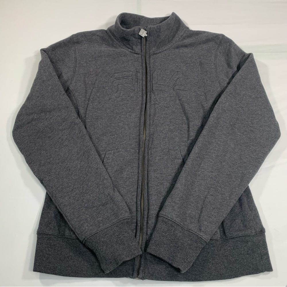 FILA Women's Fleece lined Fullzip jacket grey Meduim